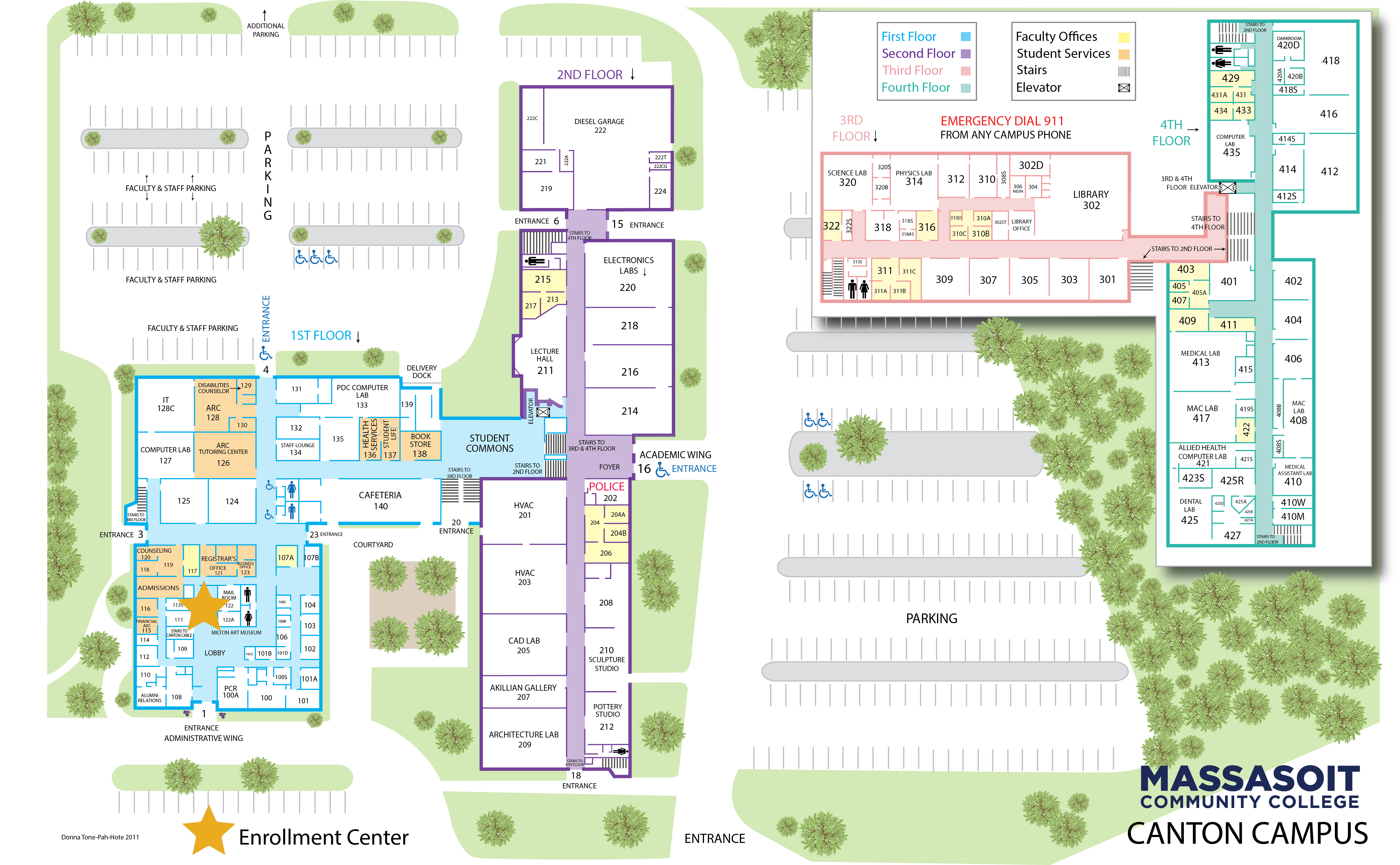 Map of Canton Campus